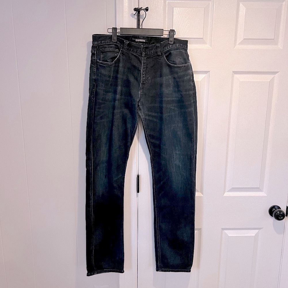 NWOT Express Classic Slim Stretch Men's Jeans Blue Size 32x36 Tall